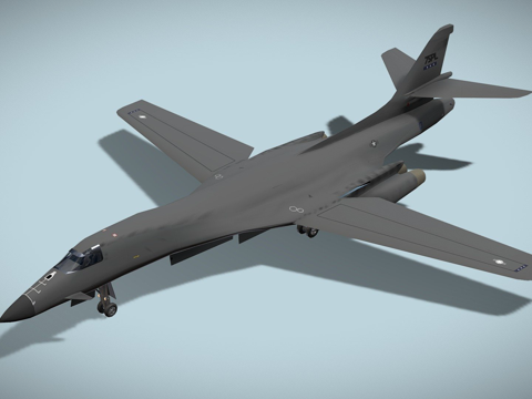  罗克韦尔B-1枪骑兵3d模型3d模型 