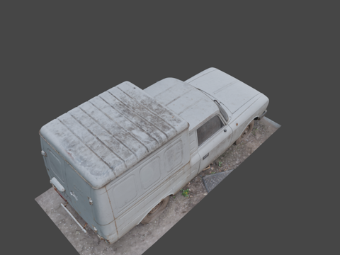  废弃苏联汽车—伊日-2715=馅饼=3d模型 