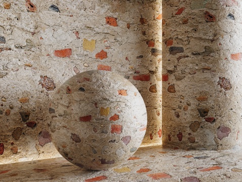  现代砖墙 青石砖墙 脏旧砖墙 仿古砖墙 工业砖墙su模型 