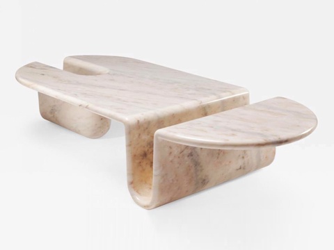 异形石材茶几3d模型