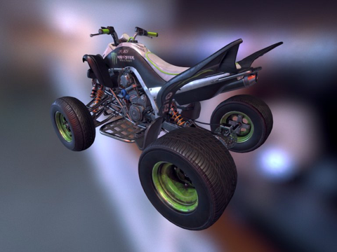  四轮 - 雅马哈猛禽700s3d模型 