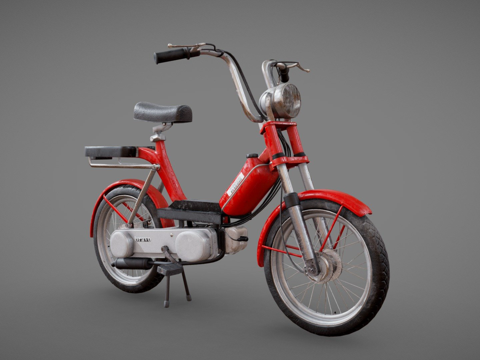  轻便摩托车-维斯帕比亚乔Bravo3d模型 