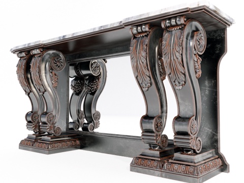  欧式岛台 岛台3d模型 