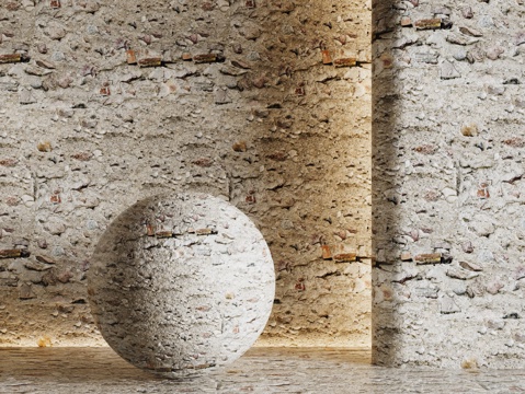 现代砖墙 青石砖墙 脏旧砖墙 仿古砖墙 工业砖墙su模型