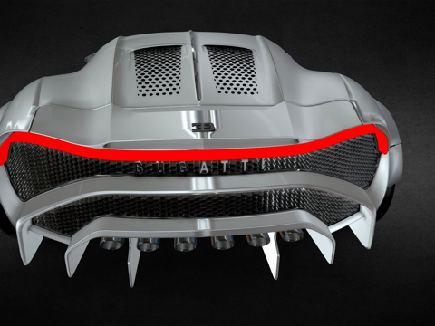  布加迪拉沃伊图尔3d模型 