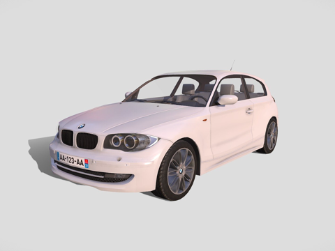  宝马 1系 20103d模型 