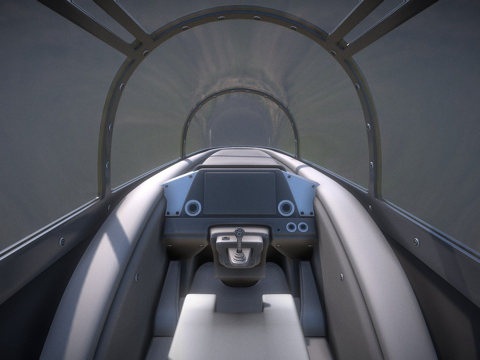  新未来喷气式驾驶舱（工作进度-2）版本13d模型 