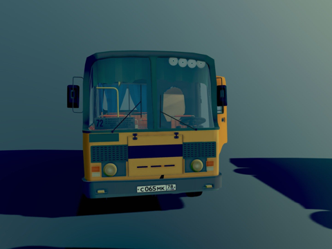  XYZ作业_巴士3d模型 