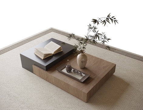 现代茶几su模型