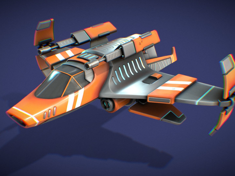  太空船3d模型 