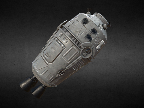  星球大战逃生舱3d模型 