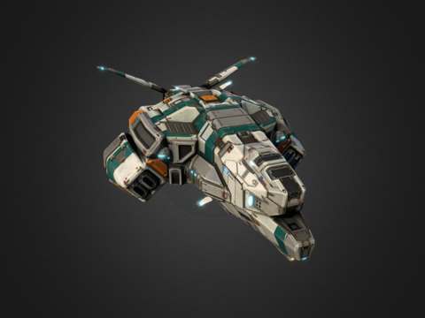  泰丹共和国轰炸机3d模型 