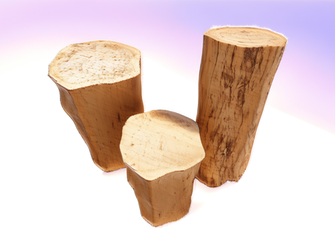 木材柴火堆su模型