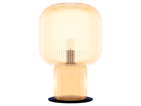 台灯 装饰灯具 氛围灯具 玻璃台灯su模型