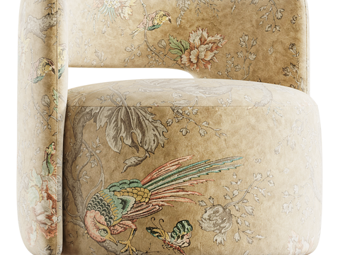  单人沙发3d模型 