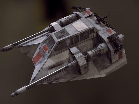  T-47雪地飞行艇3d模型 