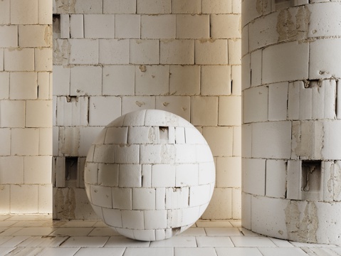 现代砖墙 青石砖墙 脏旧砖墙 仿古砖墙 工业砖墙su模型