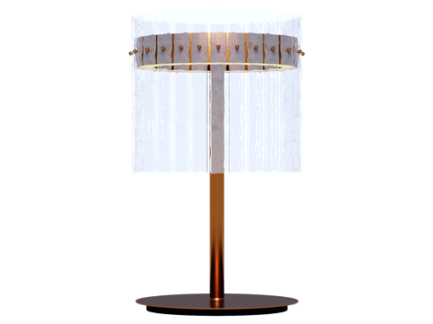 台灯 装饰灯具 氛围灯具 金属台灯 玻璃台灯su模型