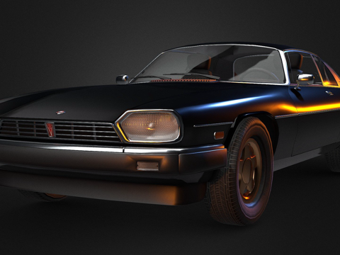  低多边形捷豹XJ-S3d模型 