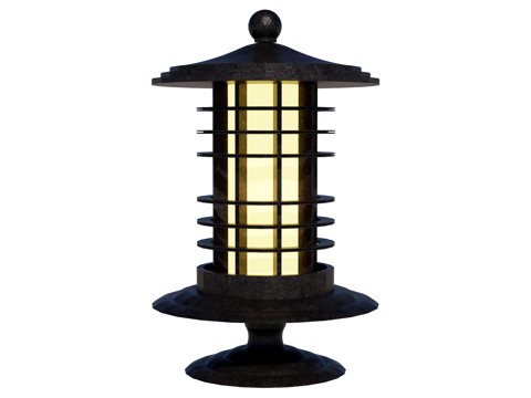 庭院灯 园林灯 园林景观构件su模型