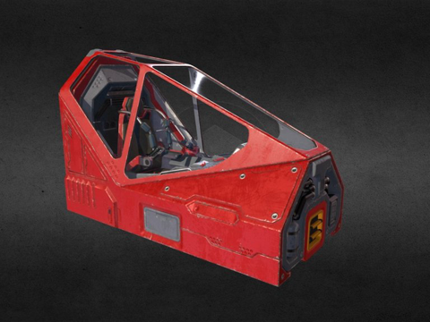  战斗机驾驶舱3d模型 