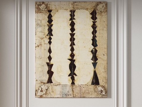  现代，复古，中古，侘寂，简约，抽象，装饰画3d模型 