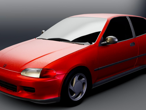  本田思域EG63d模型 