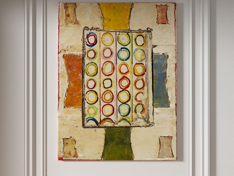  现代，复古，中古，侘寂，简约，抽象，装饰画3d模型 