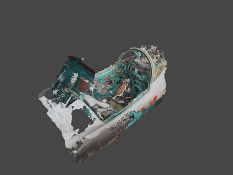  米格-23MF驾驶舱摄影测量3d模型 