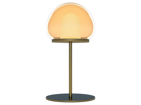 台灯 装饰灯具 氛围灯具 金属台灯 玻璃台灯su模型