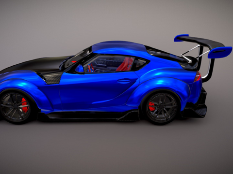  新改装丰田Supra3d模型 