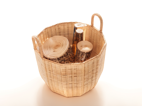 木材柴火堆su模型