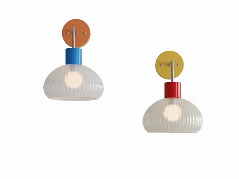  现代儿童壁灯3d模型 