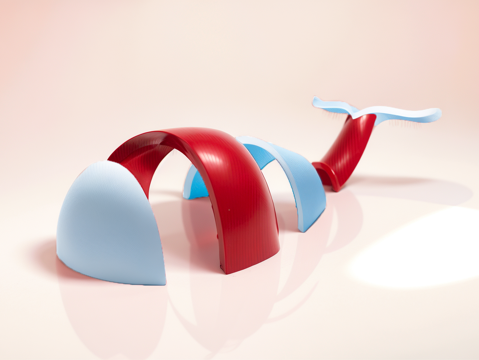  抽象雕塑su模型 