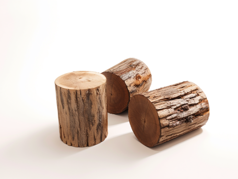 木材柴火堆su模型