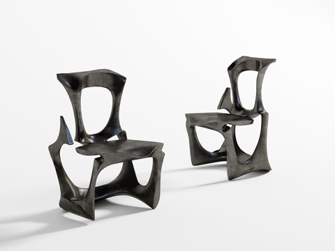  现代单椅3d模型 