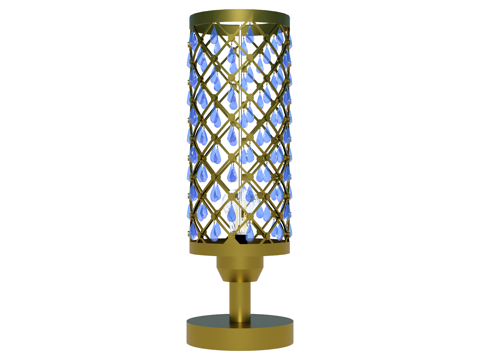 台灯 装饰灯具 氛围灯具 金属台灯 玻璃台灯su模型