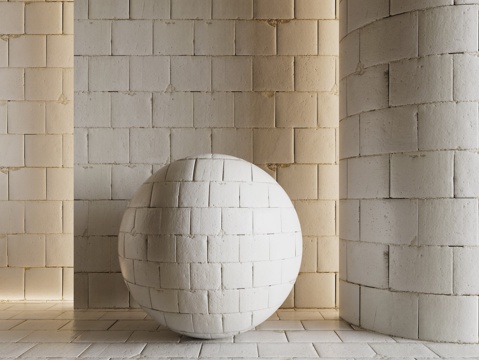  现代砖墙 青石砖墙 脏旧砖墙 仿古砖墙 工业砖墙su模型 