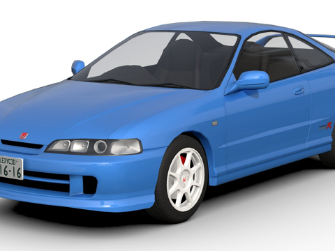 本田Integra（DC2）Type-R 19953d模型 