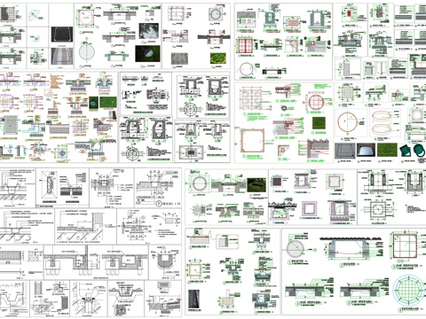 地漏排水沟地沟盖板详图暗沟明沟检查井雨水污水井工艺节点CADcad施工图