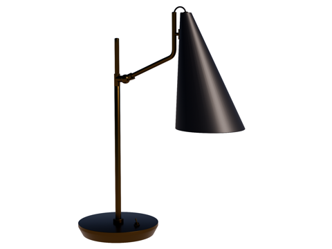  台灯 装饰灯具 氛围灯具 金属台灯su模型 