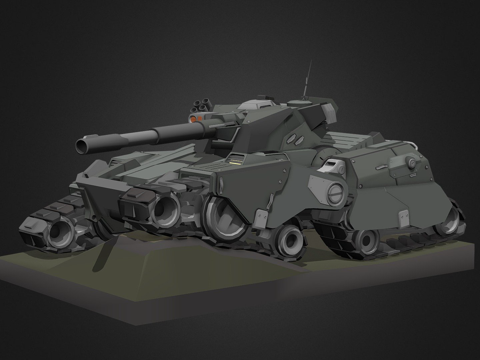  =眼镜蛇=未来坦克概念3d模型3d模型 