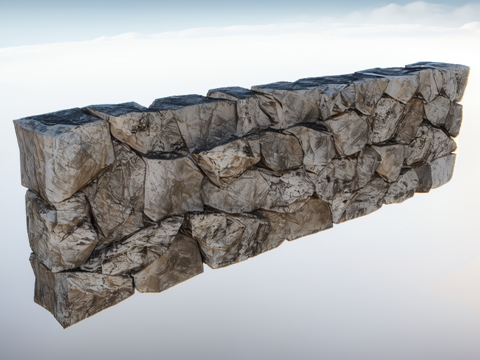 假山置石su模型