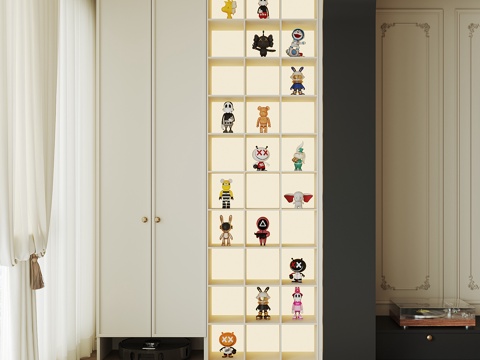 现代装饰柜su模型