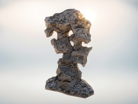 假山置石su模型