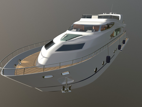  豪华游艇3d模型 