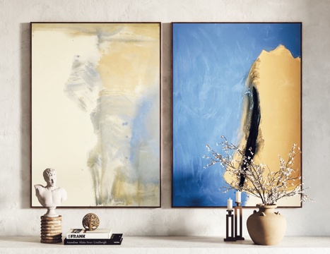  现代挂画 装饰画 客厅挂画 卧室挂画 玄关挂画3d模型 