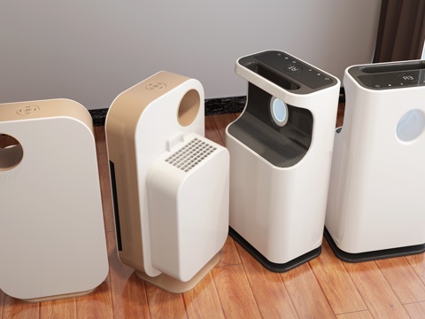  现代空气净化器3d模型 