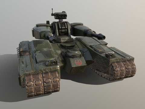  T4-B重型坦克3d模型 