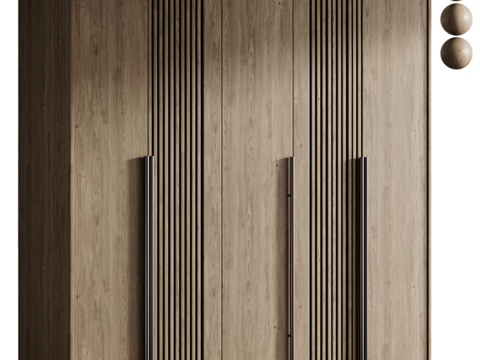  现代衣柜3d模型 